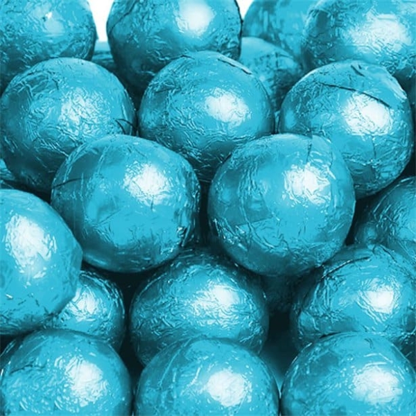 Turquoise Milk Chocolate Balls x 100, 500g