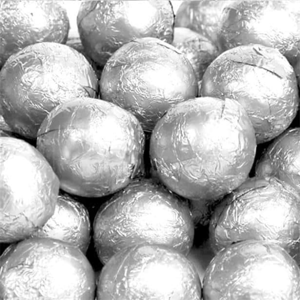 Silver Milk Chocolate Balls x 100, 500g