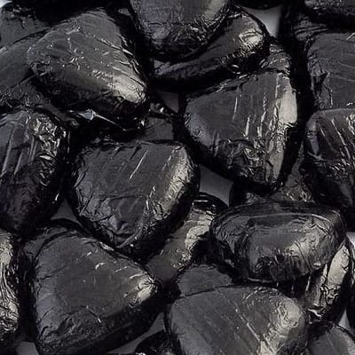 Black Milk Chocolate Hearts x 100, 500g