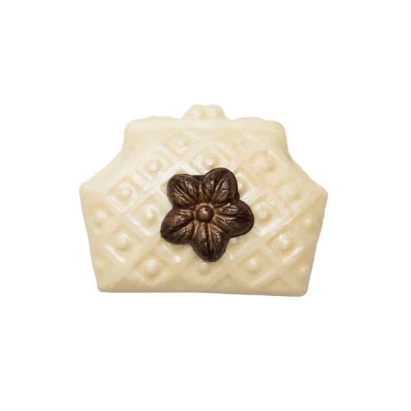 Chocolate purse with flower