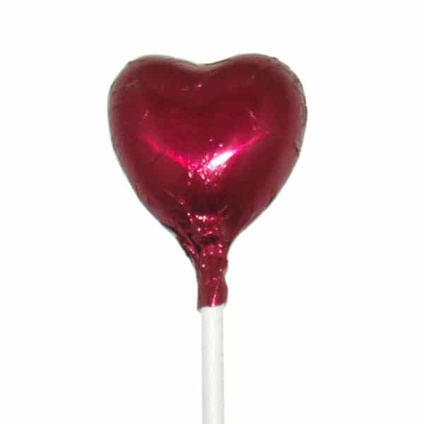 Burgundy Milk Chocolate Lollipop x 72, 720g