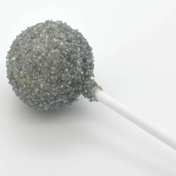 Silver sparkle cake pop